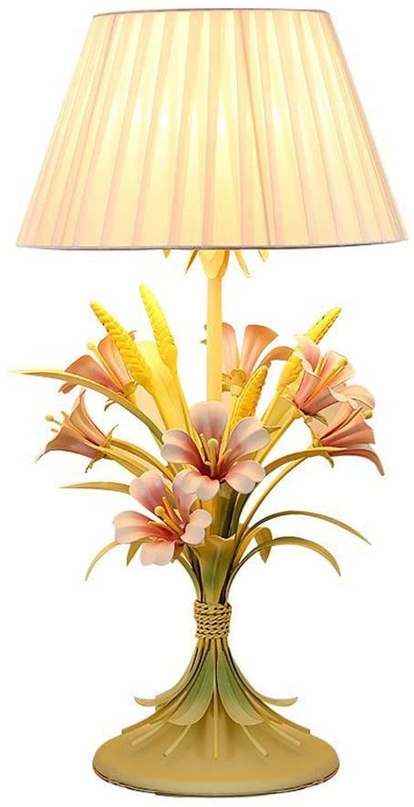 Lampe de table chambre au style fleur unique pour l'ambiance du salon E27