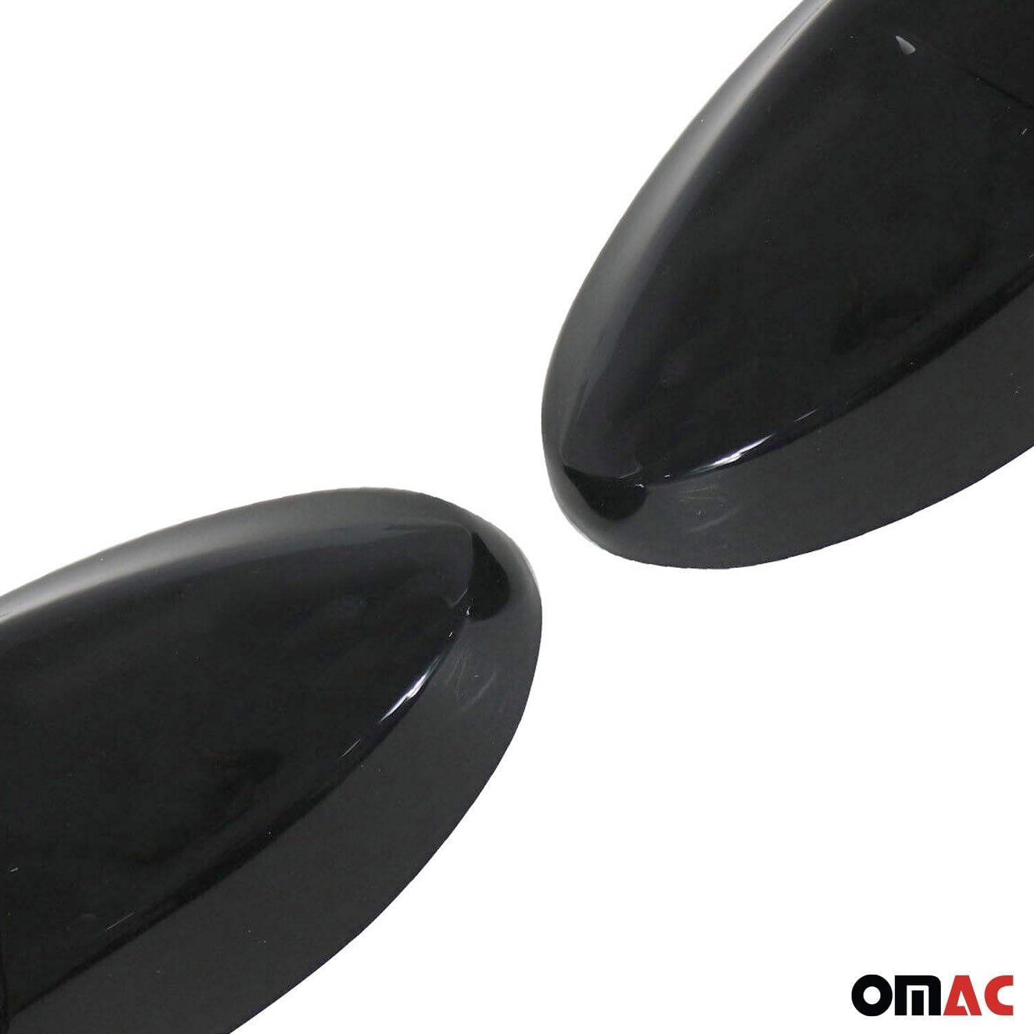 OMAC Side Mirror Cover Caps fits BMW 3 Series E90 E91 E92 2005-2008 ABS Gloss Black