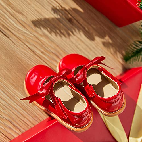 Image of Otter MOMO Toddler Little Girls Oxford Shoes Mary Jane Flat T-Strap School Uniform Party Dress Shoes