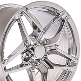 OE Wheels CV31 18 Inch Rim Fits Corvette C7 ZR1 Style 5x120.65 18x10.5 Chrome - Hollander 5927 (1)