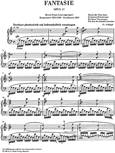 Fantasie C-dur op. 17 [Lingua inglese]