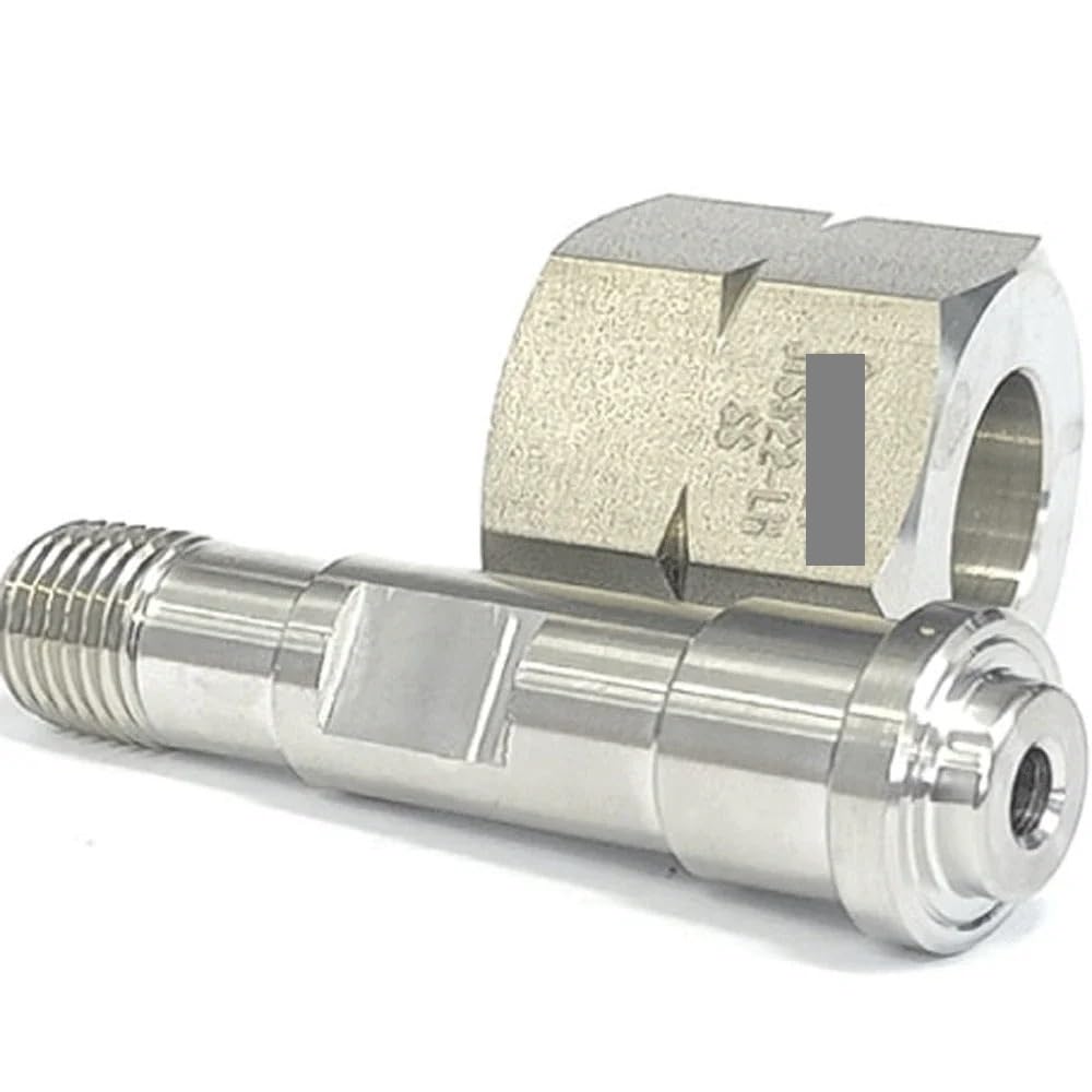 Conector de tubería de acero inoxidable SUS316L, soldadura automática, JISW22 hembra derecha a tubo de 1/4", acoplador