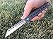 TACTICAL GEARZ Titanium Pocket Folding Knife for EDC! Solid Tc4 Titanium Handle. D2 Steel Tanto Blade! (Onyx Midnight)