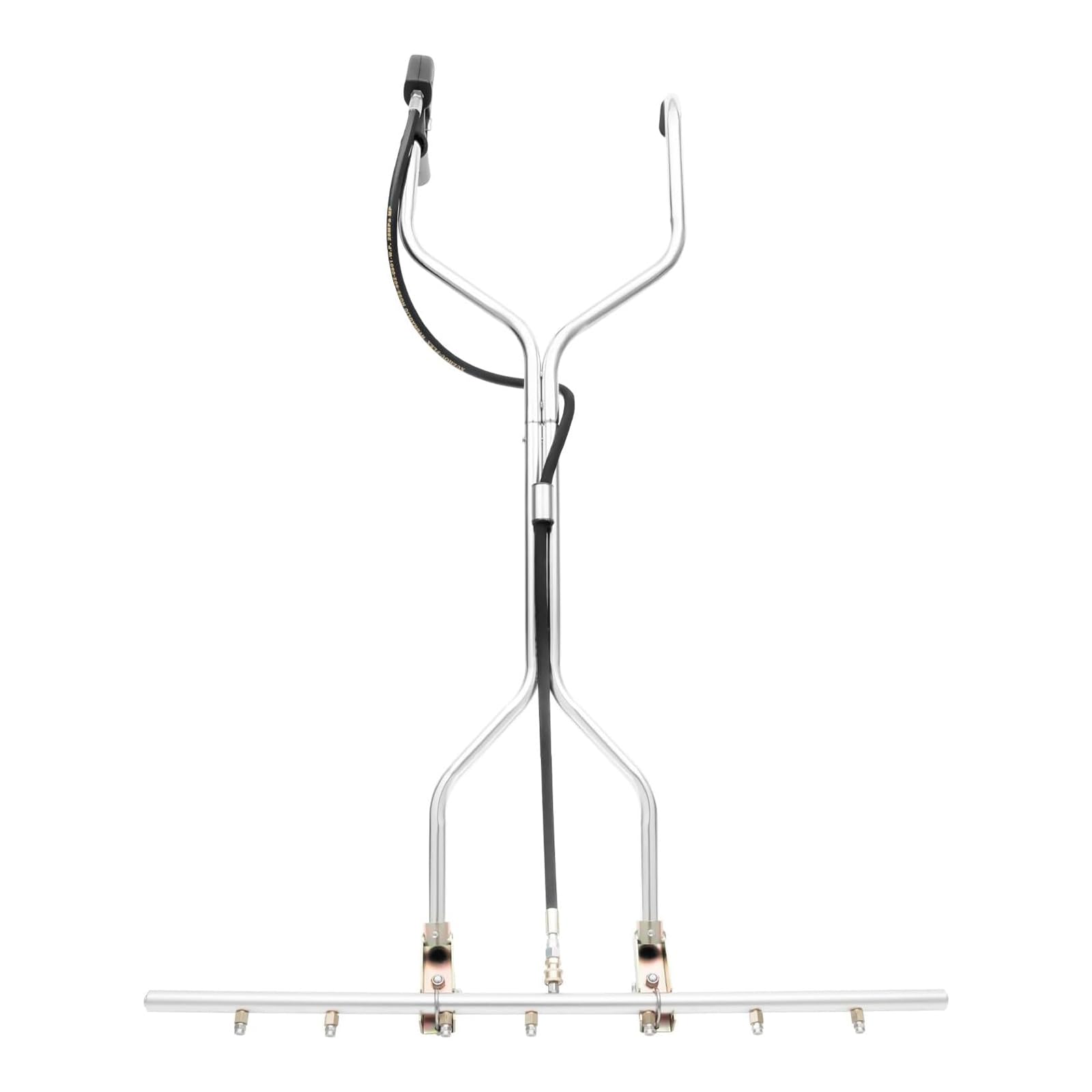 Accesorio de escoba de agua de acero inoxidable, barrido de 24.8 pulgadas para lavadora eléctrica, 10.57 galones/min, 3557 psi, compatible con agua fría y caliente para limpieza de patio y acera