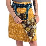 HOCHWERTIGE NATÜRLICHE STOFFE : Die Wickelröcke sind aus 100% bedruckter Baumwolle. Der Rock ist knielang & sehr angenehm zu tragen, sitzt perfekt am Körper & ist pflegeleicht. Das perfekte Material für dich.