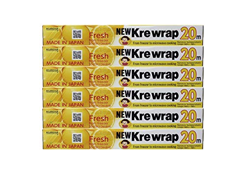KUREHA New Krewrap Plastic Food Wrap, 6-Pack, Clear