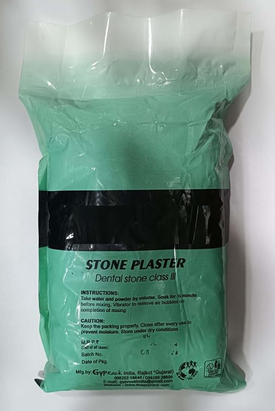 Dental Stone Plaster (Class - 3) 1kg Green Color-image-44