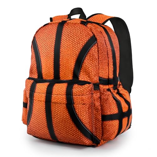 KzgtY Basketball School Backpack for Girls Boys Teens Bookbag 17 Inch Laptop Backpack for Sports Travel Camping
