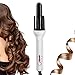 Produktbild Automatik Eisstockschießen Eisen Haarstyling Keramik Professionel Haar Lockenwickler Rollen Drehen Curl Eisen Monofunktionell Haar Lockenwickler Eisstockschießen Zauberstab 100-240v,Weiß