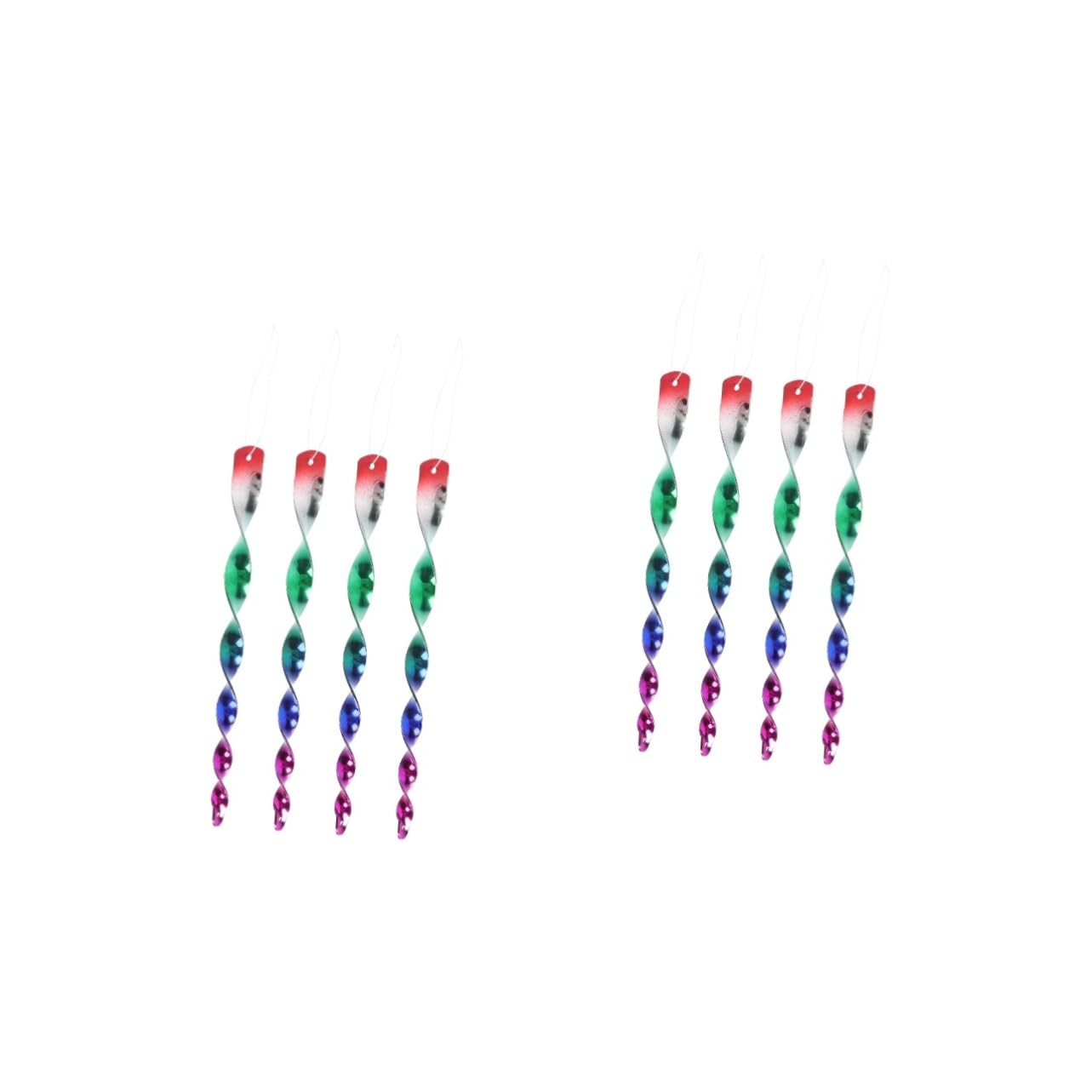 8 pcs Wind Decor Spiral Repellers Supplies Control Tools Sticks Rods Finish Orchard Devices Plastic Device Woodpeckers Hawks Expeller Lawn Pigeons Porch Reflective