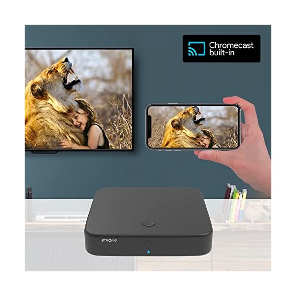 STRONG SRT 420 | Android TV Box | Smart TV Upgrade | DVB-T2 | 4K UHD-Auflösung | Google Assistant | HDTV-Empfang über Zimmer- oder Außenantenne |Google Play Store | Netflix, Prime Video, YouTube UVM. – Bild 7