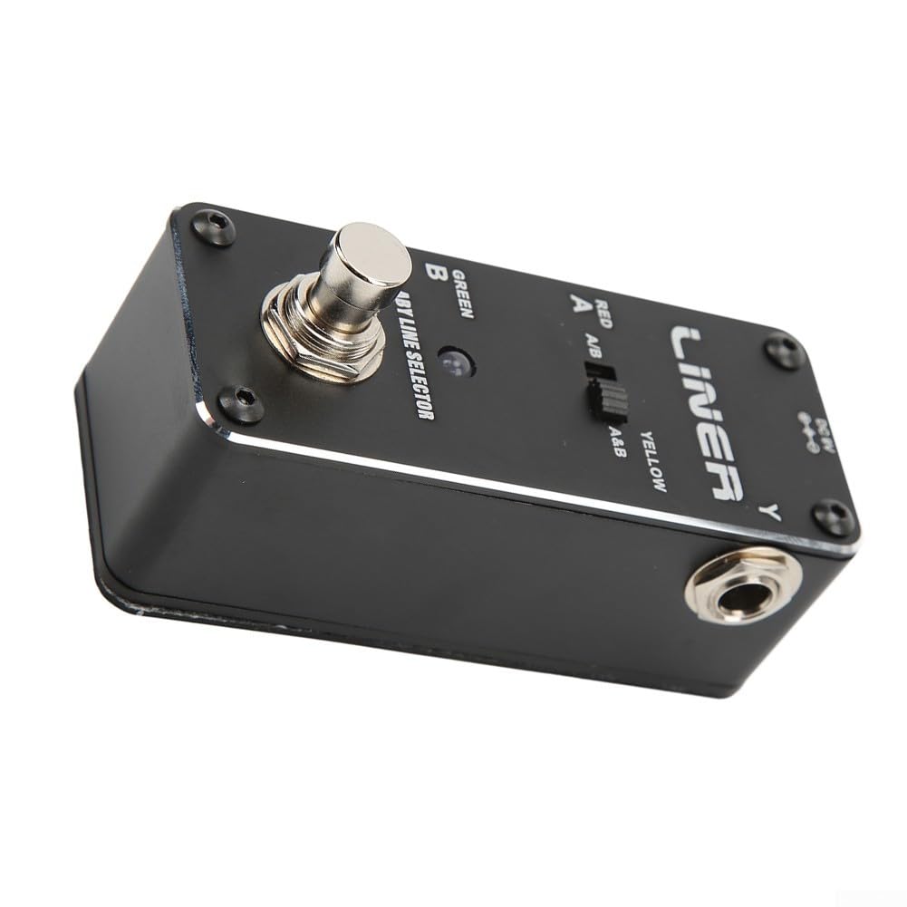 ALR-3 Signal Switcher Chitarra Effetti Pedale Costruzione In Metallo Interruttore A Pedale AB Y Cavo Basso Rumore Portatile Per Chitarra Elettrica