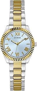 GUESS Two-Tone and Light Blue Analog Watch