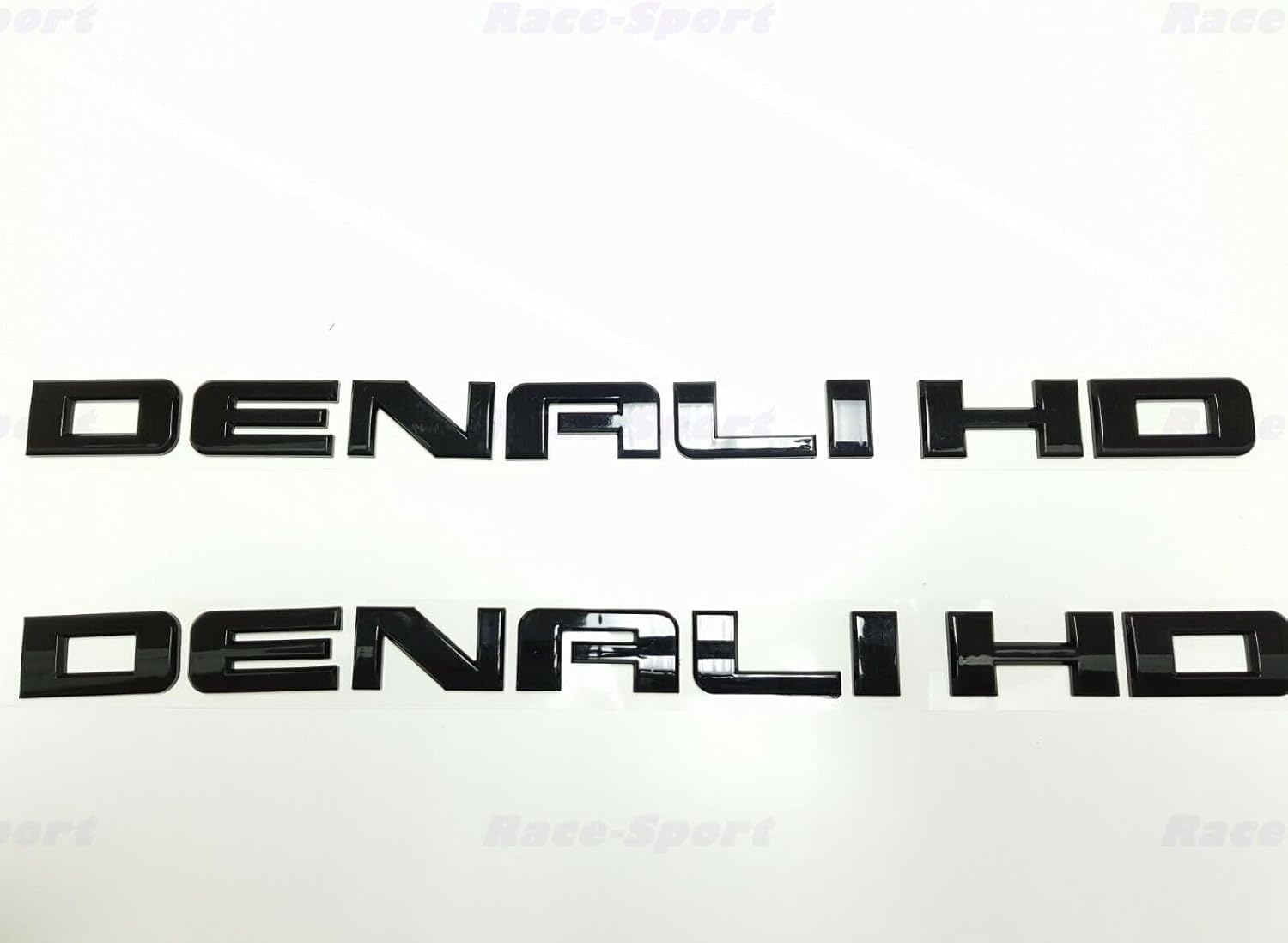 2X Denali HD Side Door Tailgate Letter Nameplate Emblem Badge 3D Replacement for Denali (Chrome)