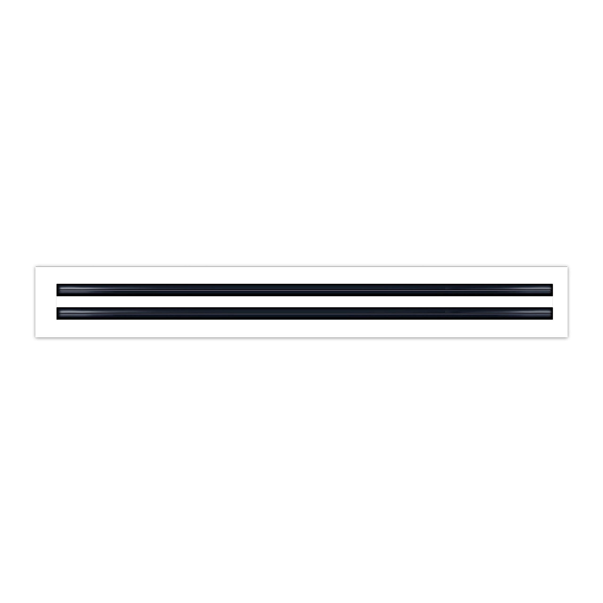 BUILDMART - 30x4 Modern AC Vent Cover - Decorative White Air Vent - Standard Linear Slot Diffuser - Register Grille for Ceiling, Walls & Floors - Texas Buildmart