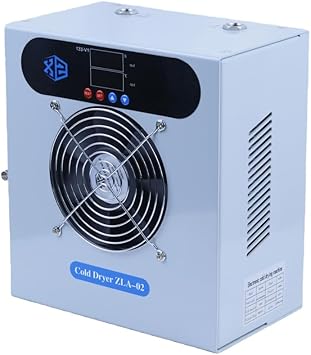 Refrigerated Dryer, 110V Small Air Compressor Freeze Dryer, Compressed Air Dryer Cooling Of The Water Removal Filtration Oxygen Chamber
