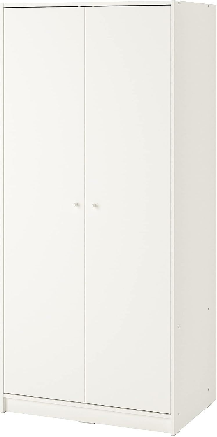IKEA KLEPPSTAD Armoire avec 2 portes, 79 x 176 cm, blanc Amazon.fr Cuisine et Maison