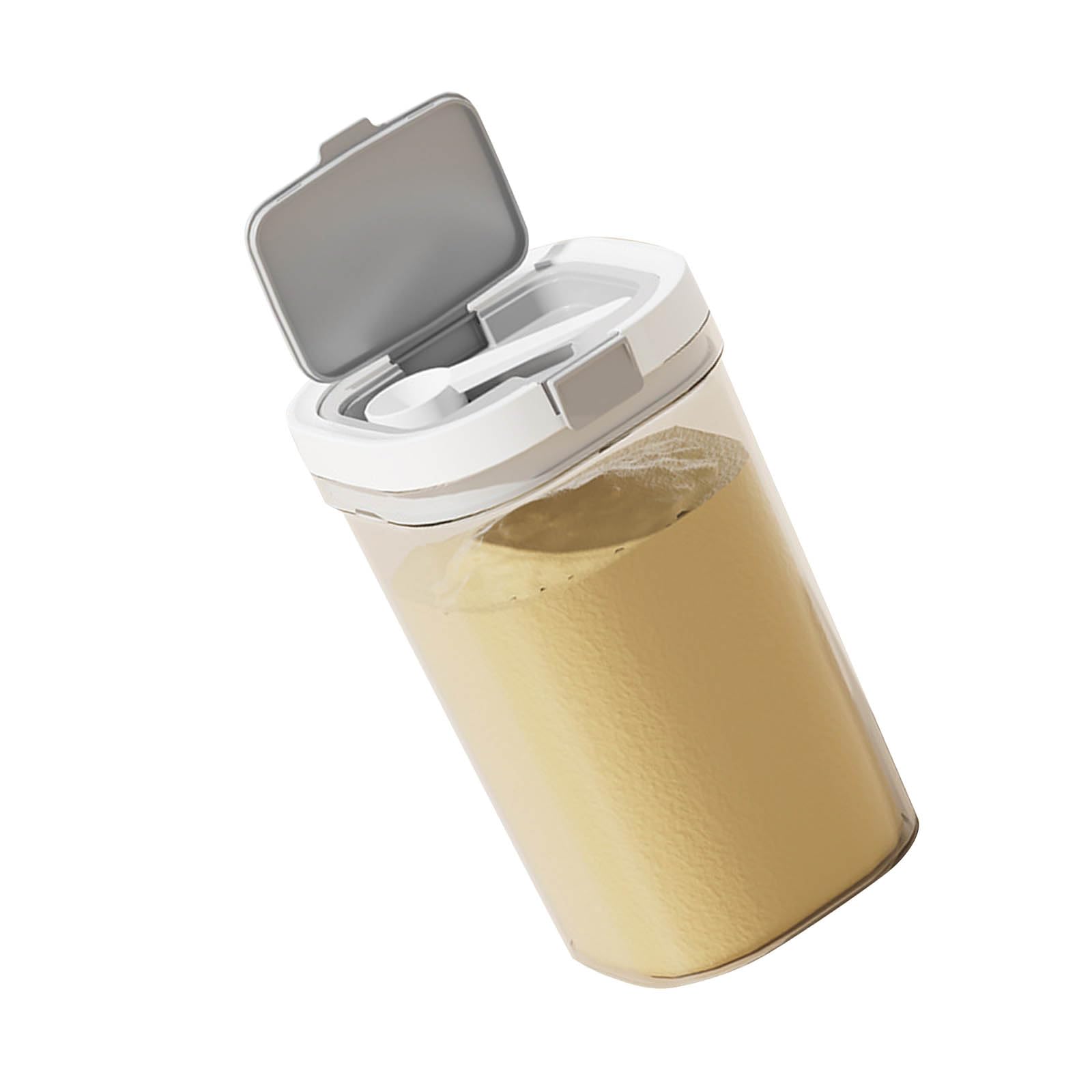 Airtight 1.8L Kitchen Canister Stackable Leakproof Food Storage Spoon for Coffee Snacks Dry Goods Modern Design Food Storage Canister