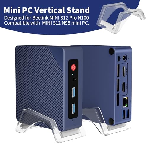 Support de bureau vertical acrylique discret pour Beelink Mini S12