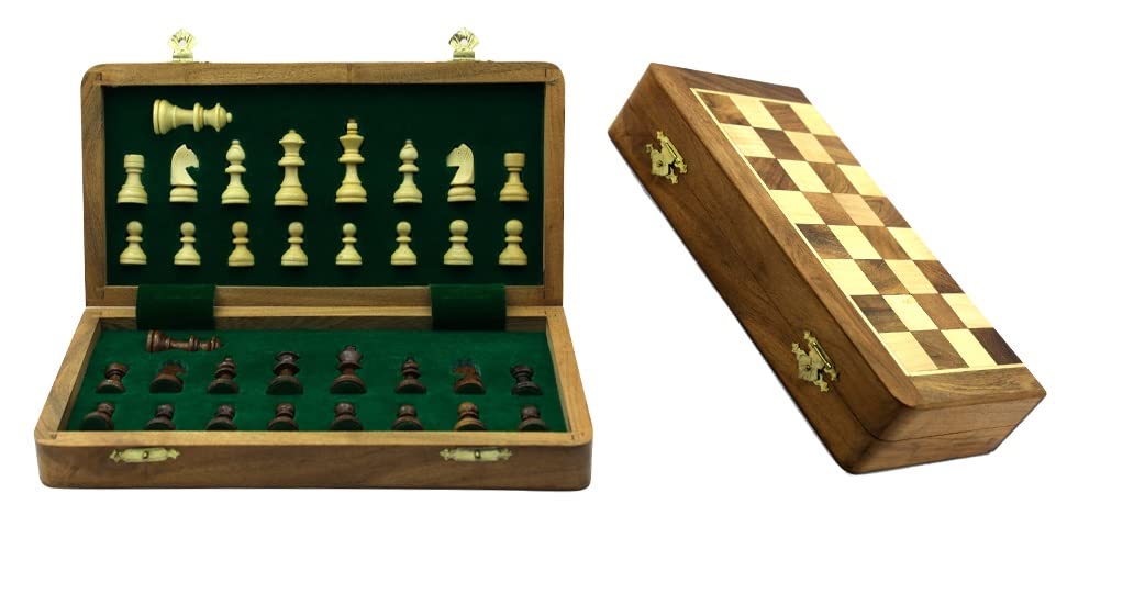Arux Wooden Multicolor (Brown & Beige) Chess Magnetic 14 Inches Foldable With Score Sheets, Basic Chess Rule Book And Extra Queens Inside, All Age (B09Q5TSCXB) Amazon Price History, Amazon Price Tracker
