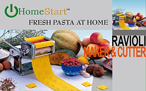 HomeStart Ravioli Pasta Maker (Stainless Steel) (Ravioli Maker)