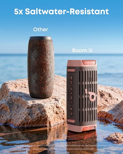 soundcore Boom 3i van Anker – Robuuste outdoorluidspreker, Bluetooth-luidspreker, waterdicht IP68, 50 W BassUp 2.0-geluid, Bluetooth 5.3, 16 uur speeltijd, lichtshow + TWS-stereo, kajakken, vissen - Afbeelding 5