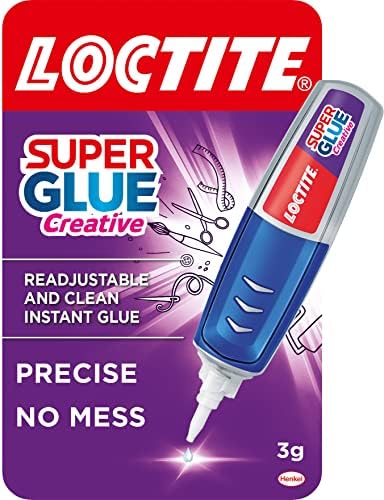 Loctite Super Glue Perfect Pen, Glue Pen for Precise Application, Superglue Gel Dries Clear for Invisible Repairs, Clear Glue for Vertical Surfaces, 4 g