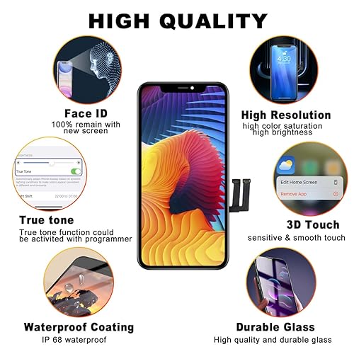 Simdog IPHONE X & BLACK & OLED For Iphone X Screen Replacement Oled 5.8 Inch,3D Touch Screen Display Digitizer Repair Kit Assembly thumb #2