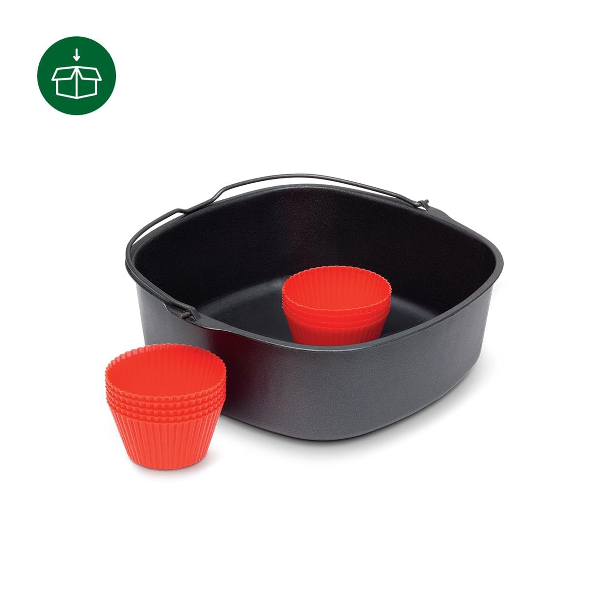 Kit Accessori Party Master Per Philips Airfryer XXL - Per Snack, Con Separatore E Ricettario, Acciaio Cromato - Foto 9