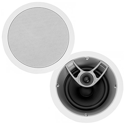 Image of Polk Audio MC60 2-Way 6.5 inch in Ceiling Speaker (Single), Dynamic Built-in Audio, Perfect for Humid Indoor /Enclosed Areas, Bathrooms, Kitchens, Patios (White)