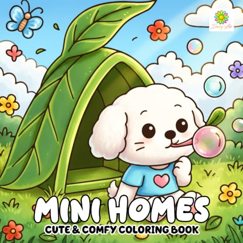 Mini Homes Coloring Book: Tiny House Adventures with Snuggly Animal Companions image 2