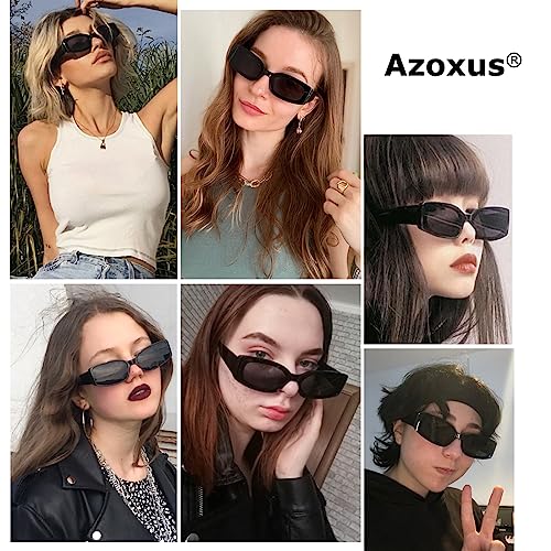 Small Rectangle Sunglasses Trendy Non Polarized Colored Lens3