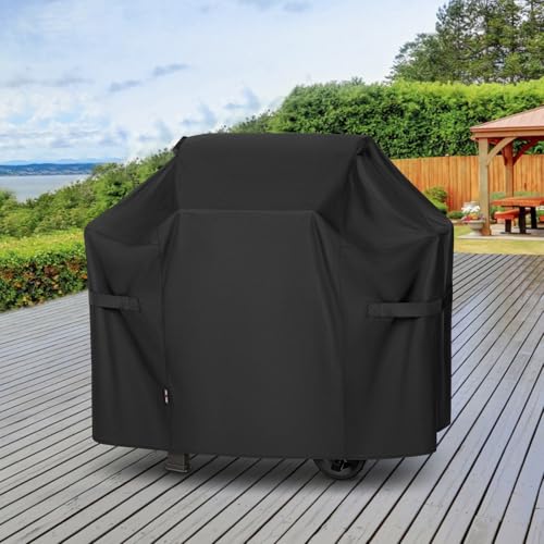 Image of Unicook 48 Inch Grill Cover for Weber Spirit Il 200 and Spirit 200 Series, 2 Burner Gas BBQ Cover for Outdoor Grill, Heavy Duty Waterproof Fade Resistant, Compared to Weber 7138