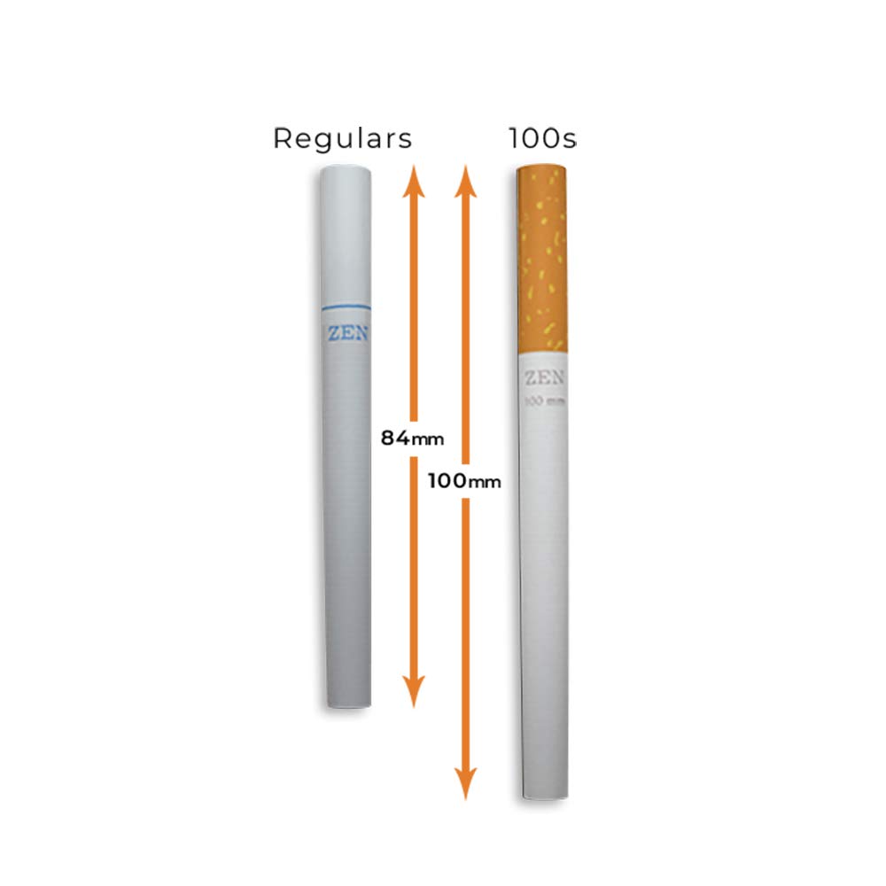 cigarette length Amazon.com: Zen Light King Size Cigarette Tubes (Blue) One Carton of 250  Tubes With American Rolling Club Scoop Card : Health & Household