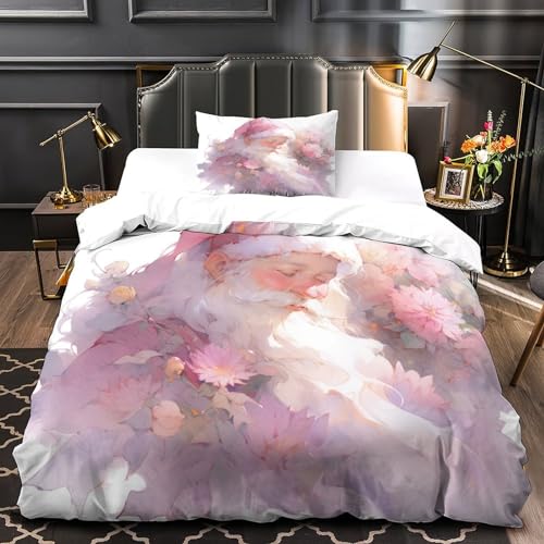 Housse de couette Noël microfibre super douce impression 3D King