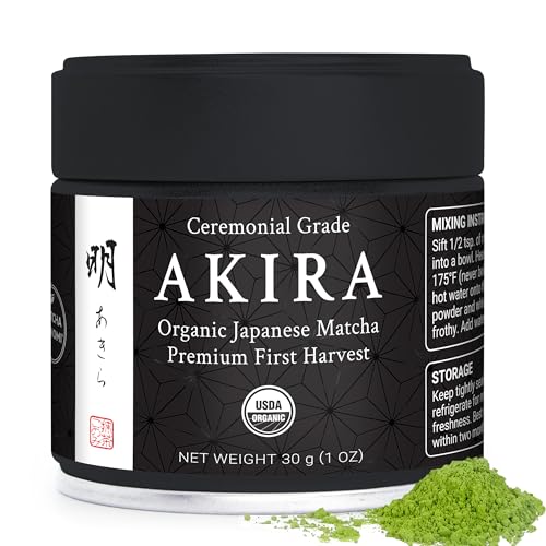 Akira Matcha 30g - Organic Premium Ceremonial Japanese Matcha Gre...