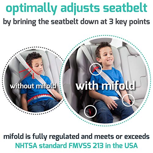 mifold Grab-and-go car Booster seat, Denim Blue