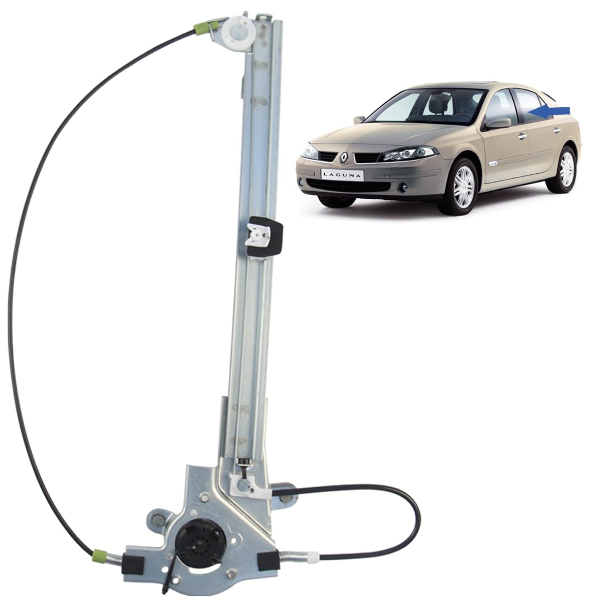 Lève-vitre arrière gauche pour Renault Laguna 2 de 2001 à 2007