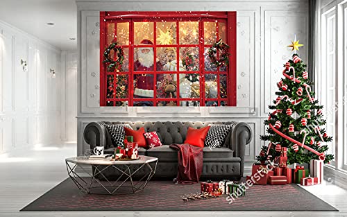 Wangrj, sfondo natalizio con Babbo Natale, ideale