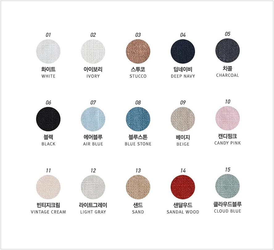 COTTONVILL 22LEA Pure Linen Solid Bio Washing 54" Width Fabric (3yard, 10-Candy Pink)