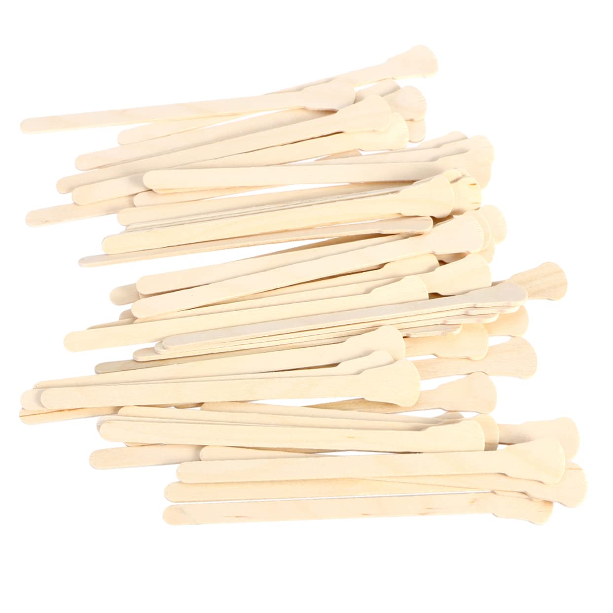 POPETPOP 3sets Wooden Wax Applicator Sticks Hair Removal Kit Brow Waxing Spatulas for Hard Wax Hair Removal Waxing Spa Tool Set 50pcs*3