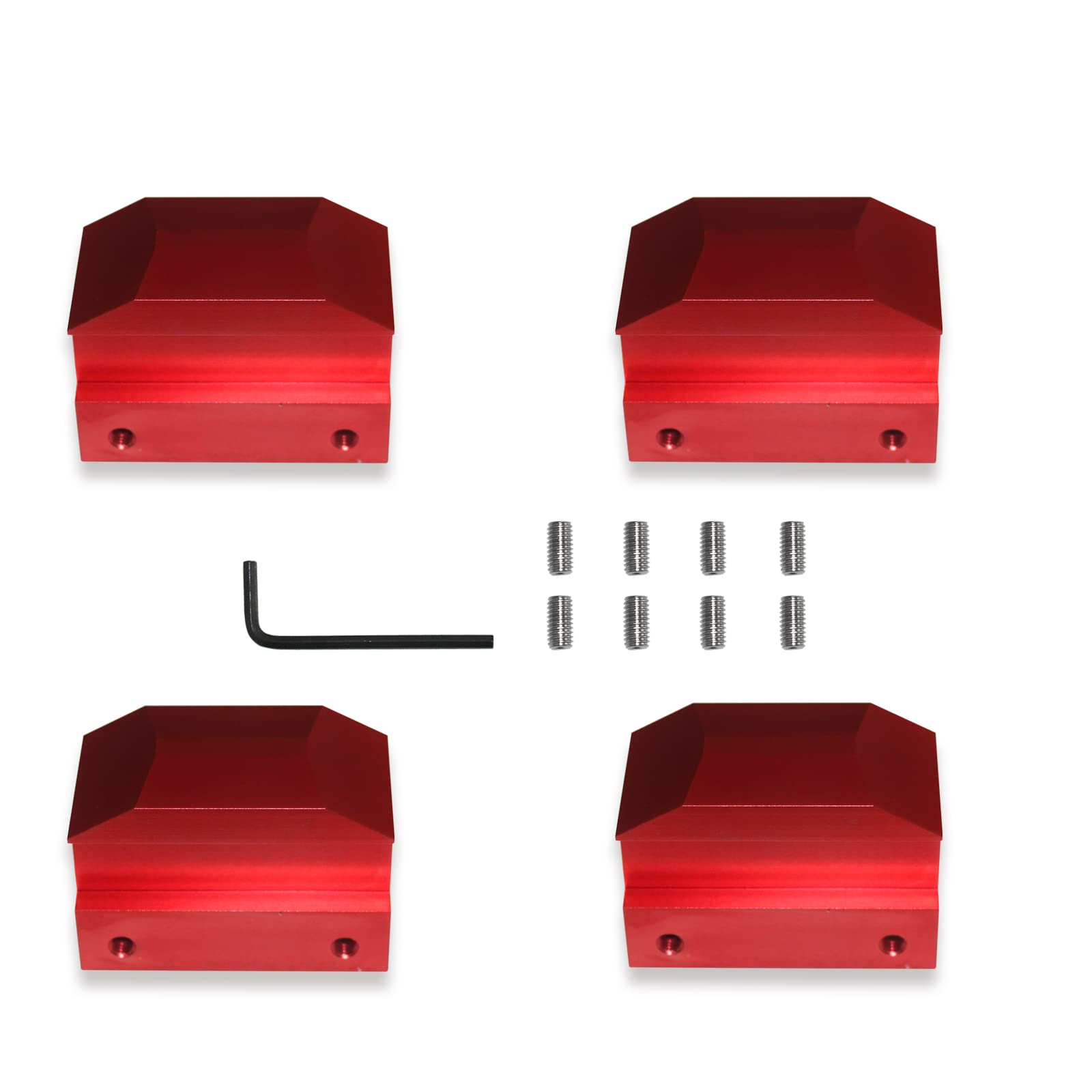 Jack Lift Pad Billet Aluminum Lift Pads Jack Pad For 6th Gen Camaro Except Convertable 4 Pieces Red Jacking Lifting Floor On Points 2016 2024 - View #5