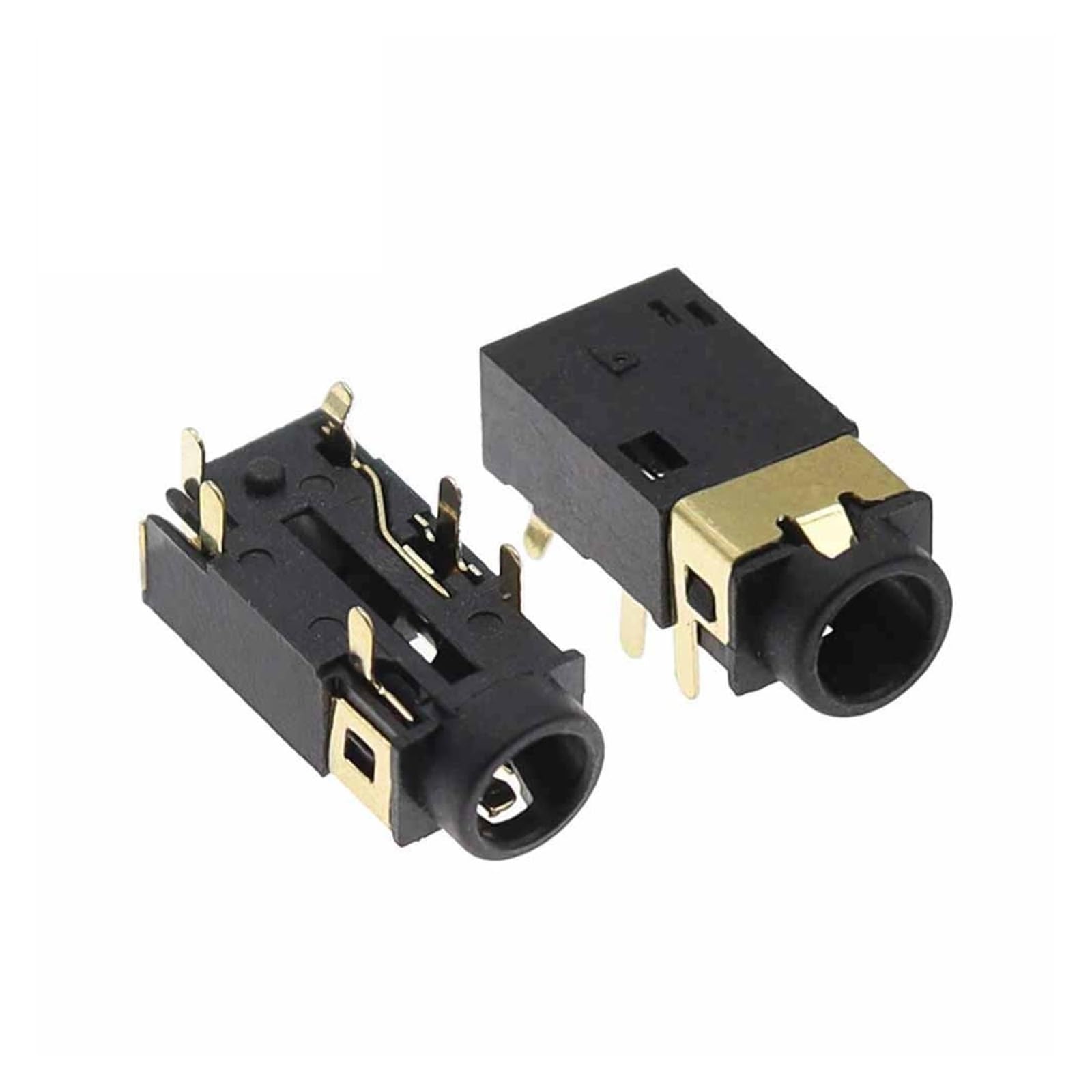 TSIOHKBS 10Pcs 3.5Mm Dip Headphone Socket Audio Socket Pj-342 Mounted 6 Feet Double Track Gold Plated PJ342