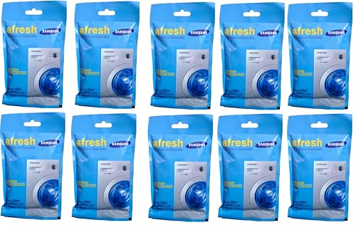 Image of Samsung Washing Machine Drum Cleaning Powder Compatible For Samsung Washing Machine Front Load and Top Load, Washing Machine Cleaning Powder, Drum Cleaner Descaling powder -100 gm (Packet Of 10)