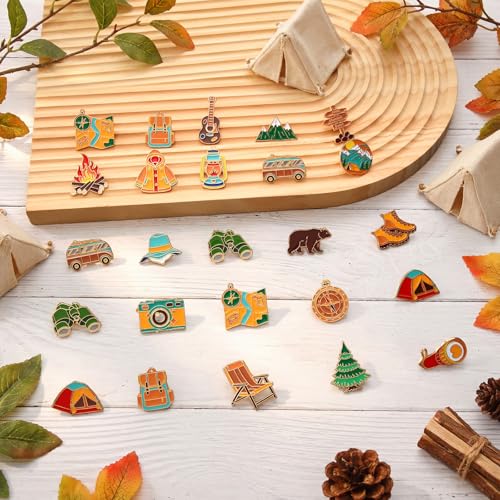Image of Landical 60 Pcs Western Lapel Enamel Pins Bulk Silly Goose Derby Horse Camping Coastal Cowgirl Cowboy Hat Pins for Clothing Bag Truck Hat Decor Jewelry Party Favors Gift