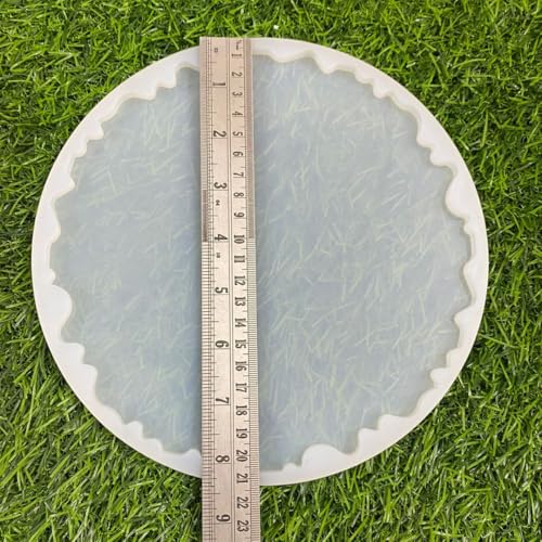 Image of R H Lifestyle Silicone Mould for Resin Art - 8 Inch Round Coaster Epoxy Casting Tray Photo Frame Mold