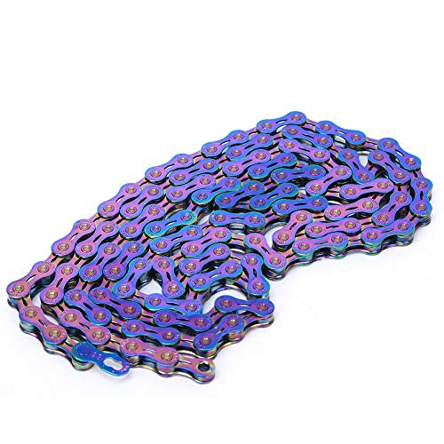 VGEBY Fahrradkette Bunt,9/10/11/12-Fach ​​Fahrrad Kette Universal Chain Ersatzzubehör für Variable Geschwindigkeit für Mountainbike Rennrad