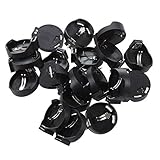 20 Pcs Button Battery Holder Case Black for CR/LIR2032 2025 2016