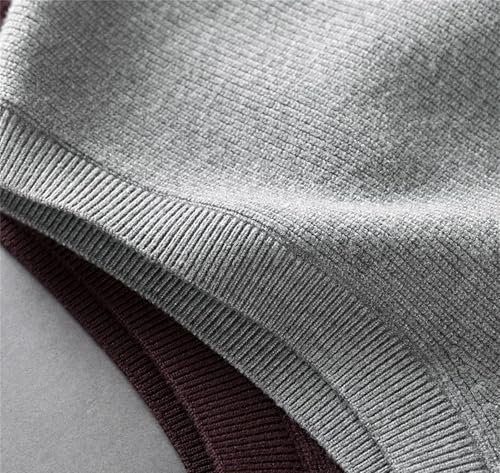 Jegsnoe Men's Sweater Vest Casual Crewneck Sleeveless Sweater Slim Warm Knit Vest Pullover4
