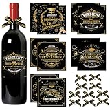 Lemicin Flaschenetikett Verdient Bestanden Geschenk - 10 Bestandene Prüfung Geschenk zum Abitur Bachelor Abschluss Ausbildung Bestanden Aufkleber mit Schleifen